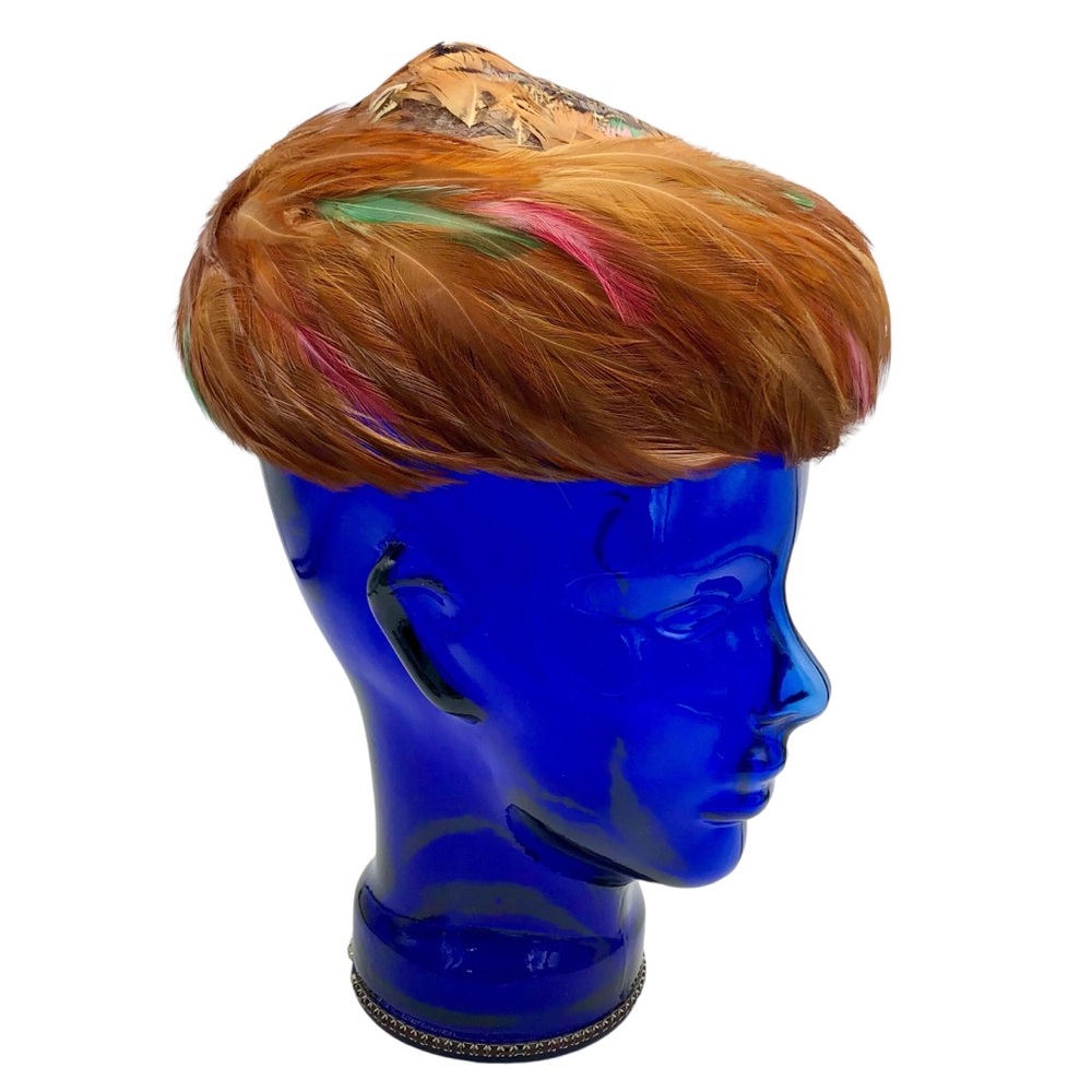 Women’s Vintage Feather Hat Evening Party Unique Cap